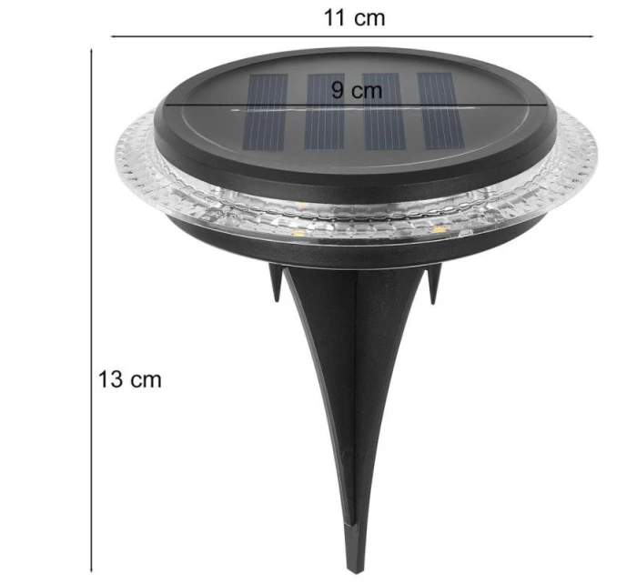 SOLÁRNÍ DISKOVÉ LAMPY PRO MONTÁŽ NA ZEM NEBO NA ZEĎ 2KS SOLÁRNÍ DISKOVÉ LAMPY PRO MONTÁŽ NA ZEM NEBO NA ZEĎ 2KS