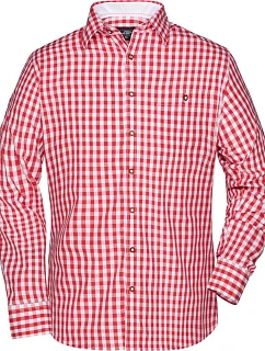 Daiber JN 638 Popelínová kostkovaná košile tradiční styl 02.0638 red/white