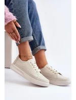 Dámské kožené sportovní boty tenisky bílé Failla Dámské kožené sportovní boty tenisky bílé Failla