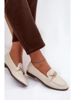Dámské loafersy s ozdobným detailem – světle béžové Rosynne Dámské loafersy s ozdobným detailem – světle béžové Rosynne