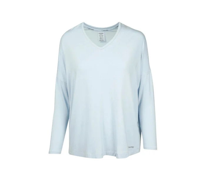 Dámské triko na spaní QS6409E-GR4 modrá - Calvin Klein