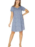 Dámská noční košile 417 kr/r tyrkysová - Regina