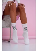Dámské ponožky Cat and stripes 0200.211
