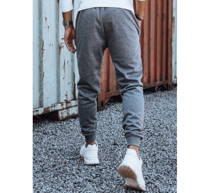 Pánské tepláky se stahovací šňůrkou antracitové UX4449