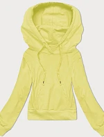 Krátká mikina s kapucí Lemon (8B939-33)