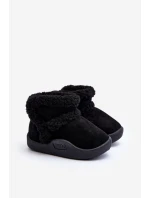 Dětské sněhule na suchý zip černé Unitia Dětské sněhule na suchý zip černé Unitia