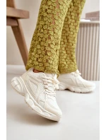 Dámské Sportovní Tenisky Béžové model 21667815 - Boto Dámské Sportovní Tenisky Béžové model 21667815 - Boto