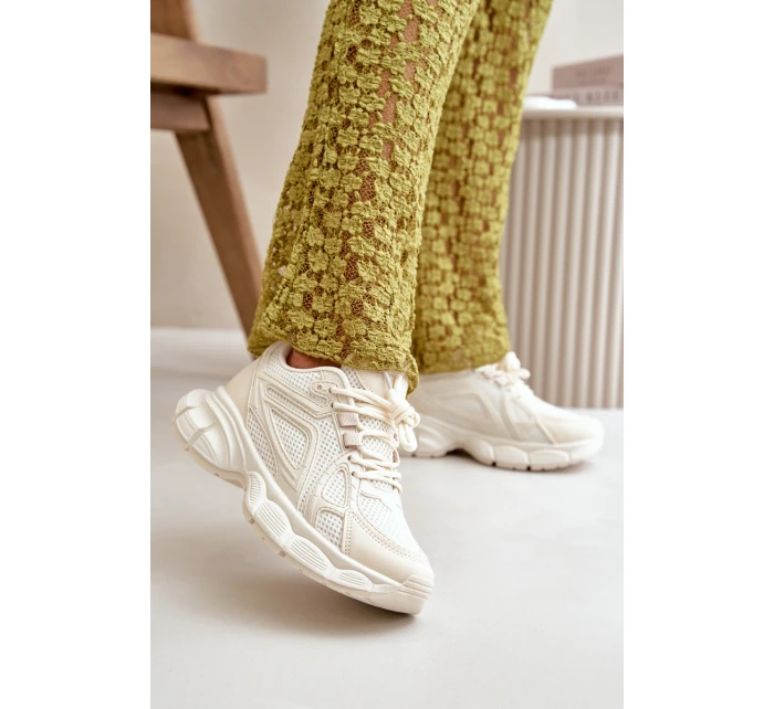 Dámské Sportovní Tenisky Béžové model 21667815 - Boto Dámské Sportovní Tenisky Béžové model 21667815 - Boto