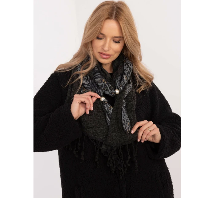 Šála AT SZ 0247.83P tmavě šedá