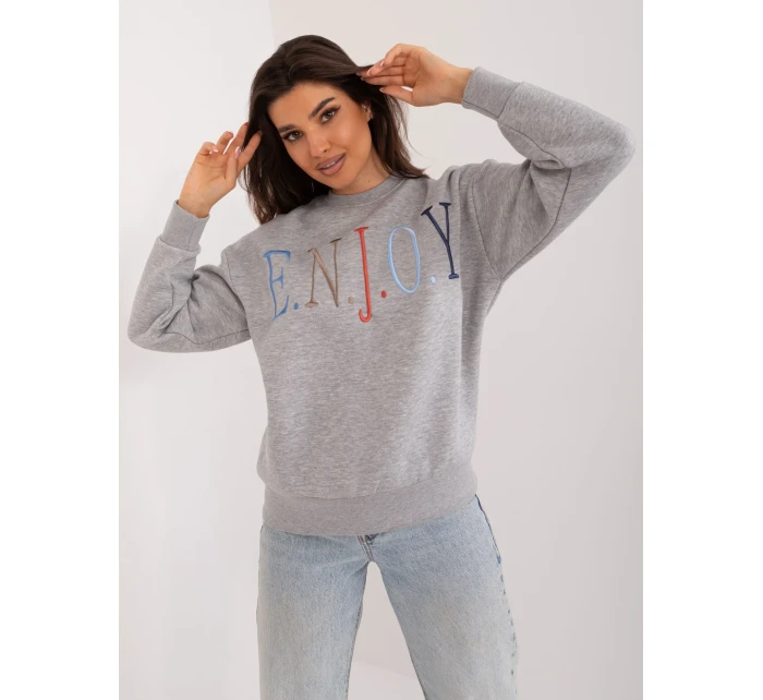 Mikina D10606BA02565C šedá Mikina D10606BA02565C šedá