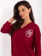 Bluzka RV BZ model 21393121 bordowy - FPrice