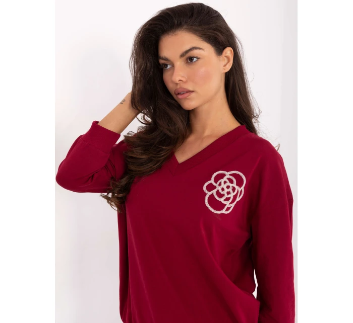 Bluzka RV BZ model 21393121 bordowy - FPrice