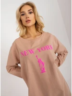 Halenka VI BL model 20742204 béžová a růžová - FPrice Halenka VI BL model 20742204 béžová a růžová - FPrice