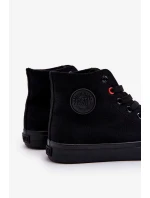 Dámské klasické vysoké tenisky Big Star T274033 Černé Dámské klasické vysoké tenisky Big Star T274033 Černé