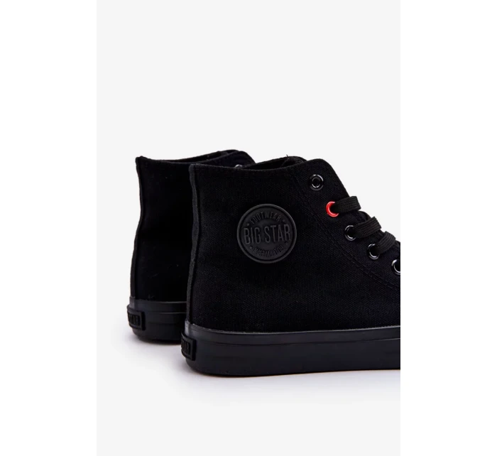 Dámské klasické vysoké tenisky Big Star T274033 Černé Dámské klasické vysoké tenisky Big Star T274033 Černé