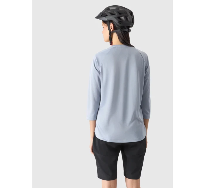Dámské cyklistické rychleschnoucí tričko s dlouhými rukávy 4F - modré Dámské cyklistické rychleschnoucí tričko s dlouhými rukávy 4F - modré