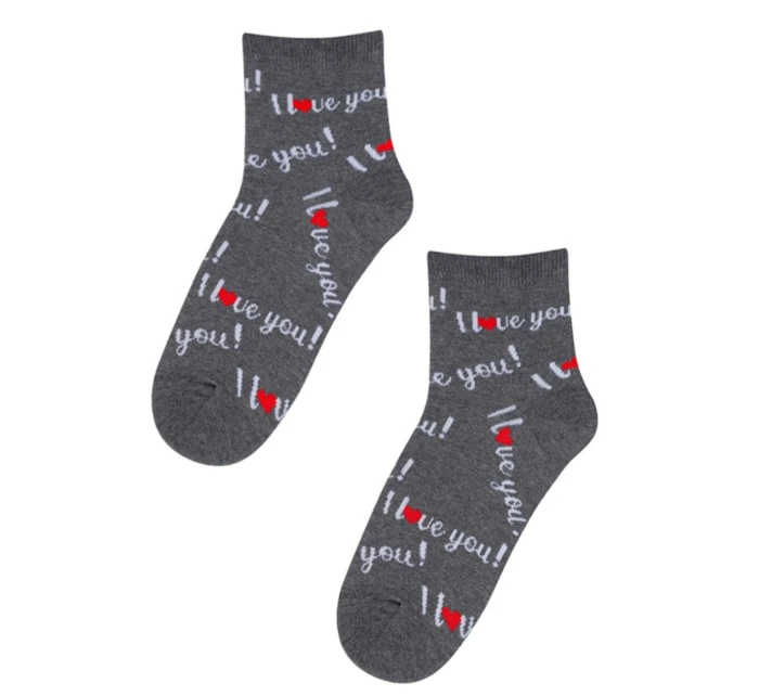 PERFECT WOMAN Valentýnské vzorované ponožky pro ženy