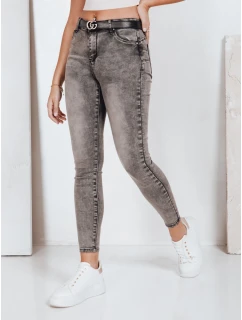 Dámské džínové úzké kalhoty JORNIX tmavě šedé FashionStreet UY2192