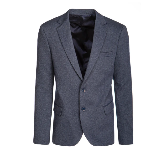 Pánské jednořadové sako v tmavě modré barvě FashionStreet MX0627