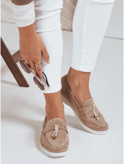 Dámské semišové béžové mokasíny Dstreet model 21992083 - FashionStreet