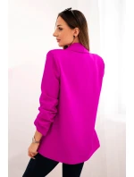 Bunda s klopou elegantní fialka