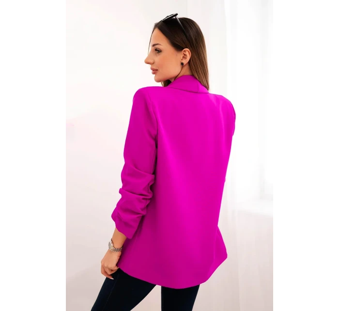 Bunda s klopou elegantní fialka