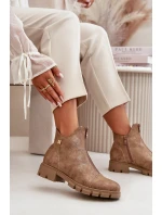 Zateplené dámské botky s z eko kůže model 21668868 - Boto Zateplené dámské botky s z eko kůže model 21668868 - Boto