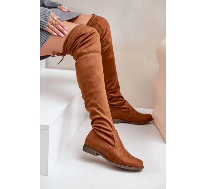 Na Plochém Podpatku Do Z Eko Semiše Camel model 21678116 - Boto