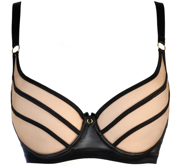 Podprsenka V-11071 černo-béžová - Axami