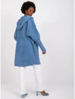 Dámský kabát MBM PL model 20823040 tmavě modrý - FPrice Dámský kabát MBM PL model 20823040 tmavě modrý - FPrice