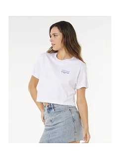Dámské tričko RIP CURL Hayley O Crop Tee, bílé