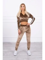 Sada veluru Queen cappuccino Sada veluru Queen cappuccino