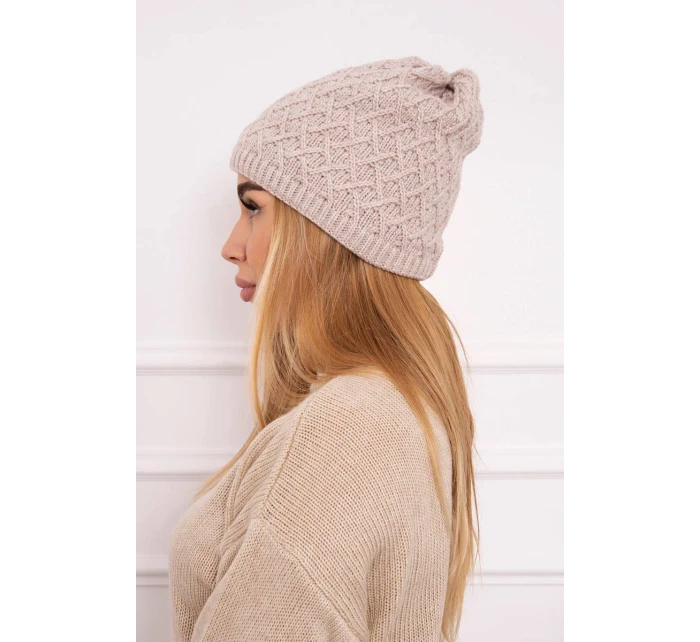 Fleecová čepice K204 béžová Fleecová čepice K204 béžová