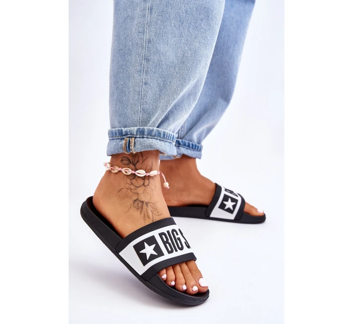 Dámské klasické pantofle Big Star model 21610715 Černá - Big Star Shoes Dámské klasické pantofle Big Star model 21610715 Černá - Big Star Shoes