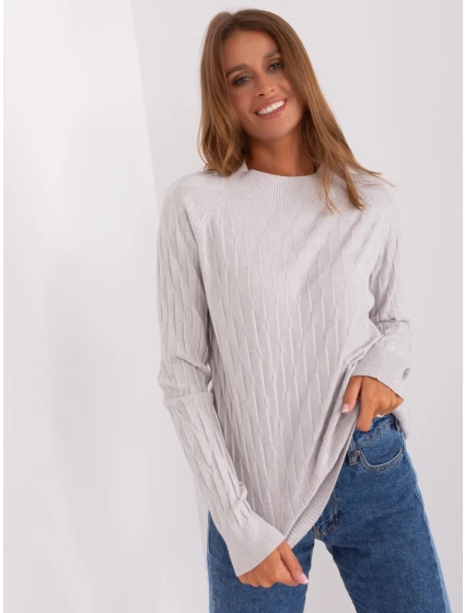Sweter AT SW model 18895599 jasny szary - FPrice