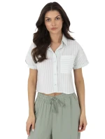 Košile NM KS KA 01148.50P bílá zelená