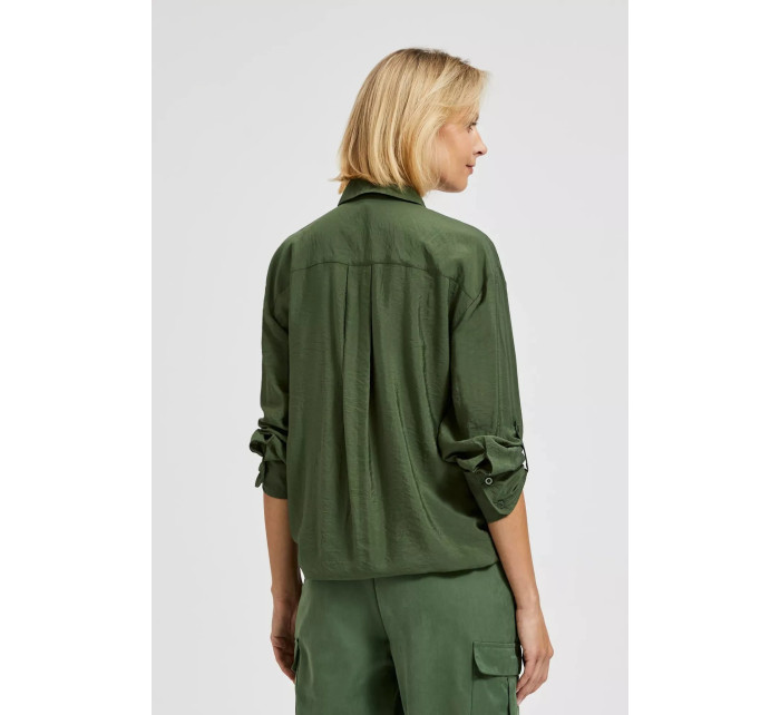 Zelená khaki dámská košile