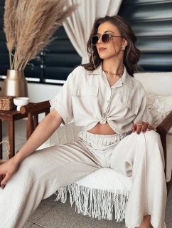 Dámské tričko GRITAN beige FashionStreet DY0431