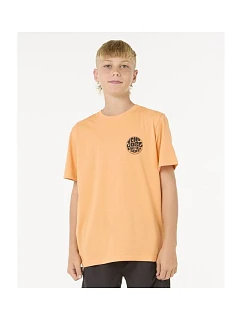 Dětské tričko RIP CURL Wetsuit Icon Tee – Kids, oranžové