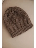 Čepice s fleece Marta K231 mocca