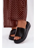 Dámské nazouváky na platformě Černé model 21918978 - Boto