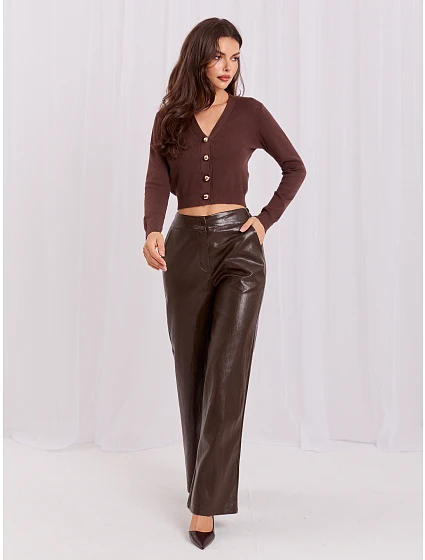 Svetr IR SW JK8687.07P hnědý Svetr IR SW JK8687.07P hnědý