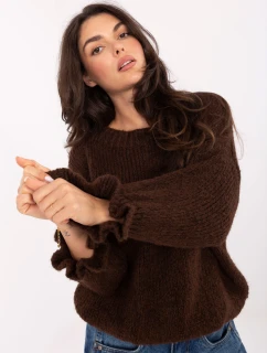 Sweter MI SW model 21365532 ciemny brązowy - FPrice