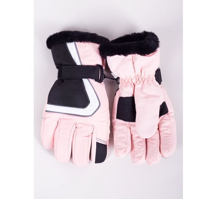 Dámské zimní lyžařské rukavice Yoclub REN-0259K-A150 Pink