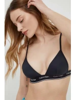 Dámská plavková podprsenka KW0KW02424 BEH černá - Calvin Klein