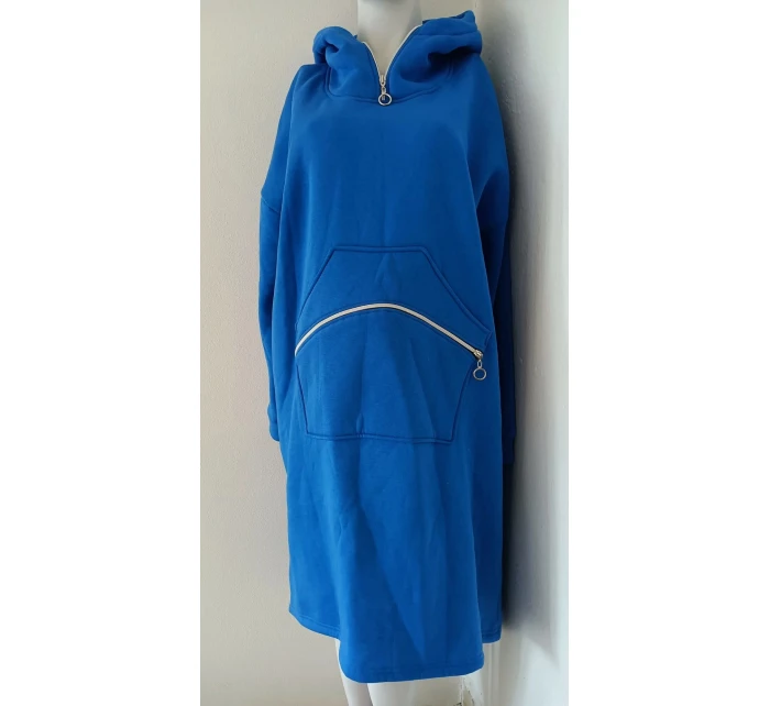 Dámská dlouhá teplá mikina model 21140216 modrá - FPrice