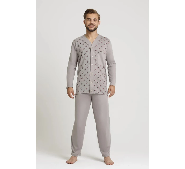 Pánské rozepínací pyžamo 298 dł/r 53001 - Gucio