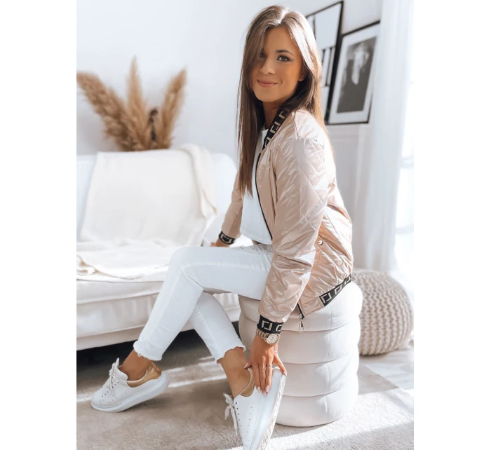 Dámská prošívaná bunda BASEBALL light pink FashionStreet TY3489