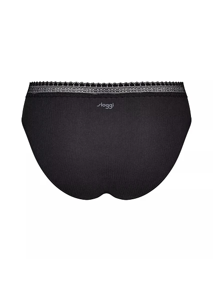 sloggi GO Ribbed R Tai C2P - BLACK - SLOGGI BLACK - SLOGGI