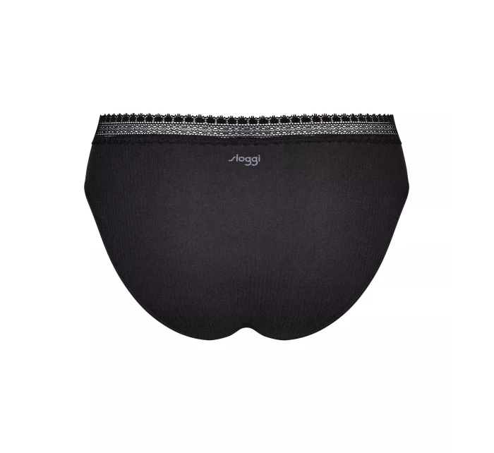 sloggi GO Ribbed R Tai C2P - BLACK - SLOGGI BLACK - SLOGGI